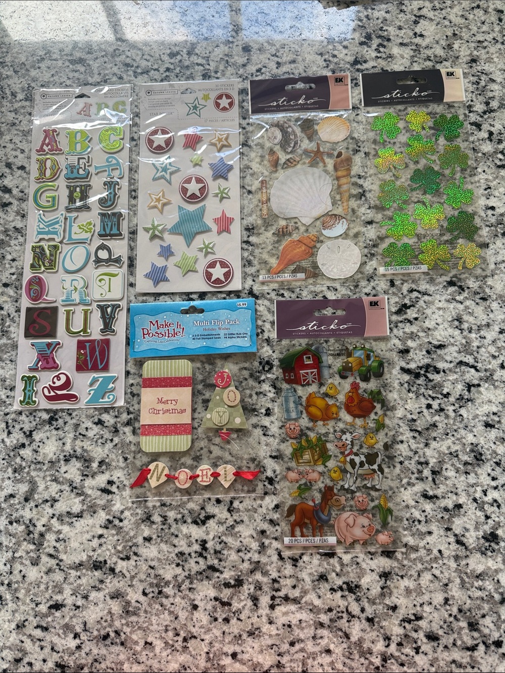 Assorted Scrapbooking  Sticker Pack
